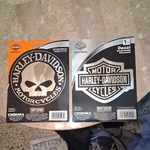 2 Harley Davidson Stickers